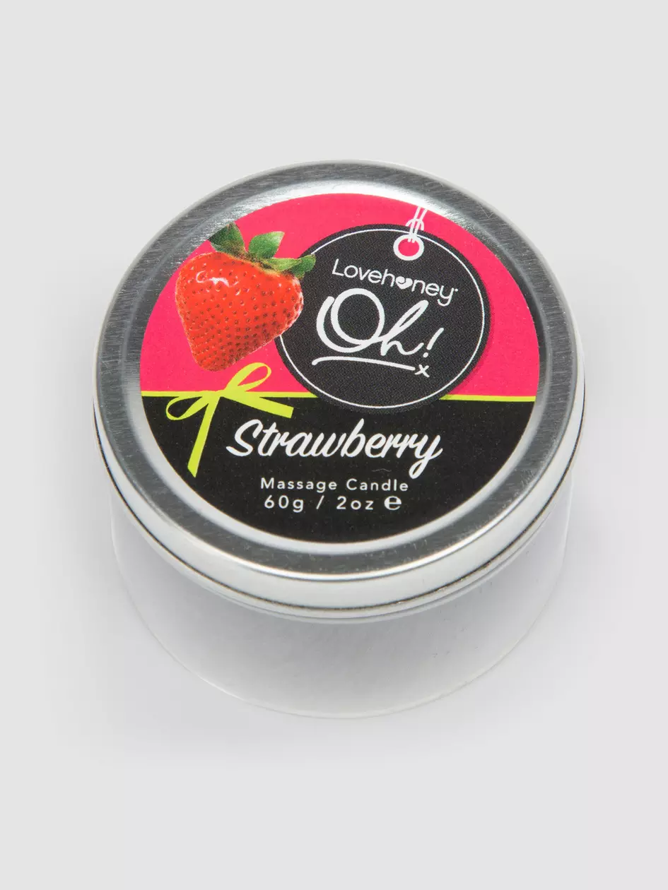 Lovehoney-Oh Strawberry Lickable Massage Candle Massagekerze