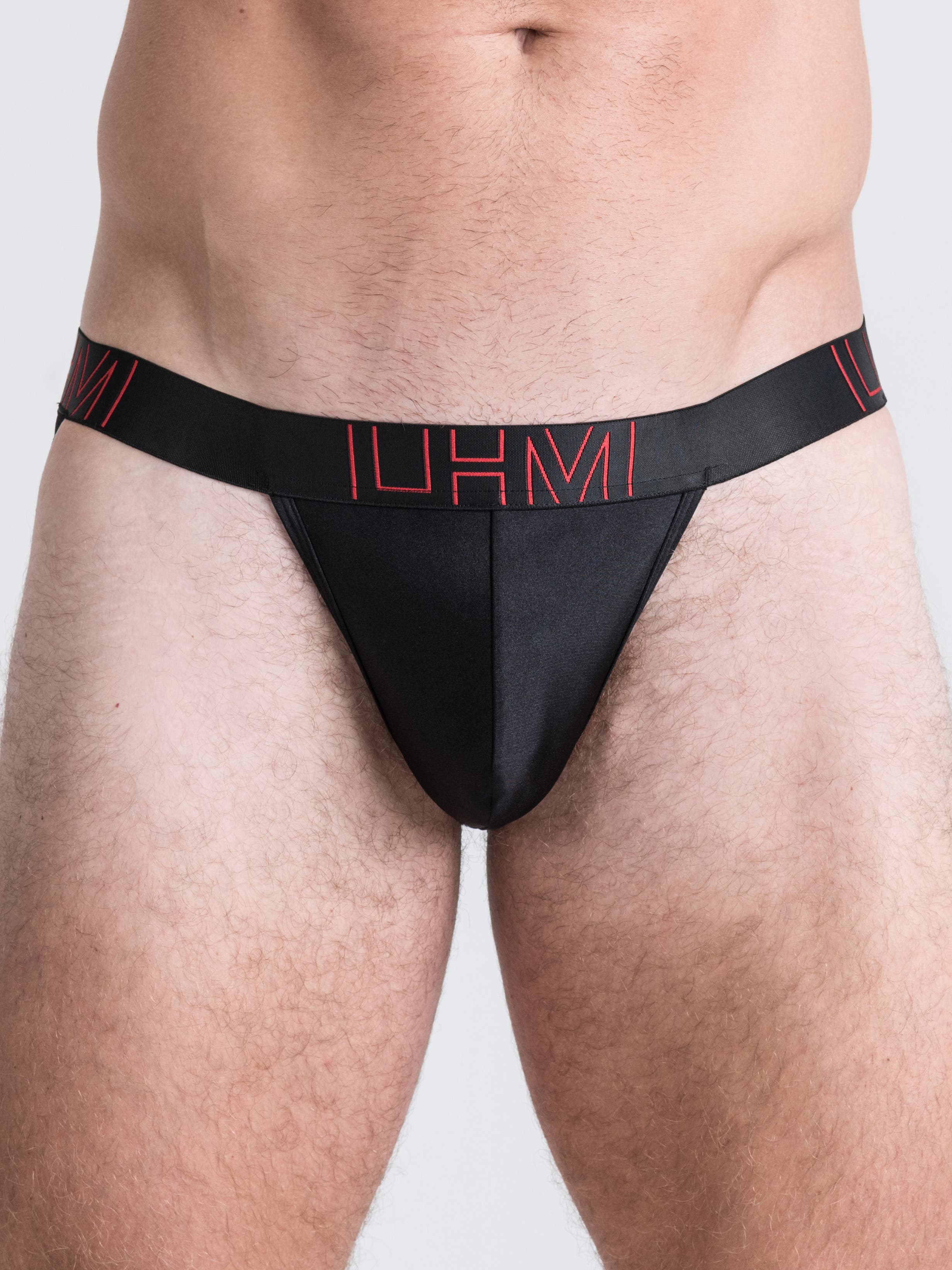 Lhm Glänzender Mikrofaser-jockstrap, Schwarz - Amorana