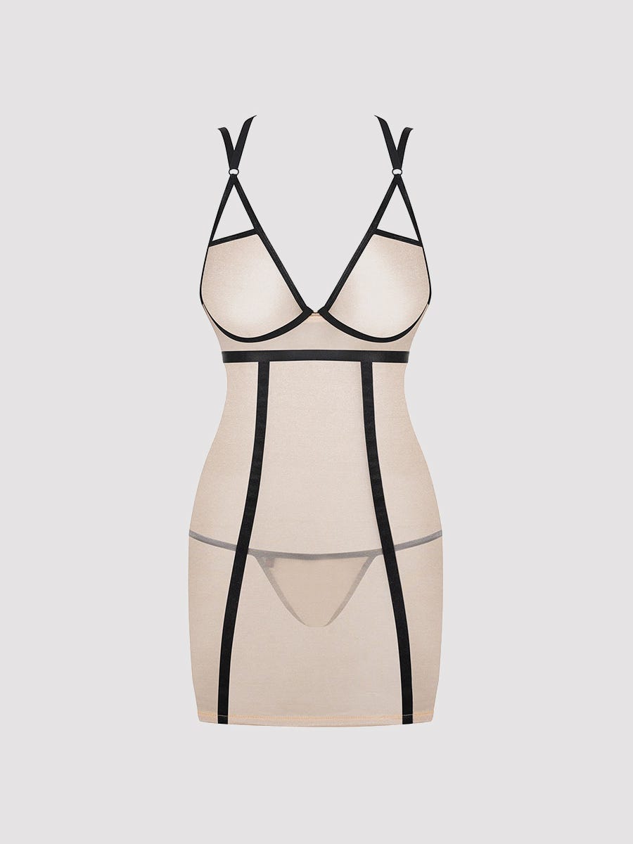 obsessive nudelia chemise front packshot amorana